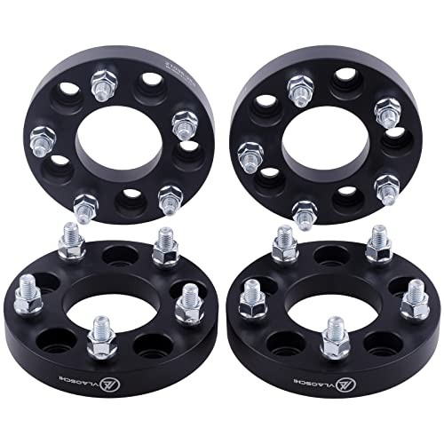 Black Forged 5x5.5 to 5x4.5 Wheel Adapters 1 Inch 1/2" Studs 1 Inch-Pack of 4