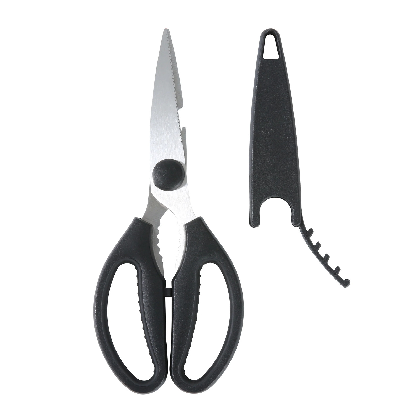Black Handle Stainless Steel Multi-Purpose 8.6in Kitchen Shears