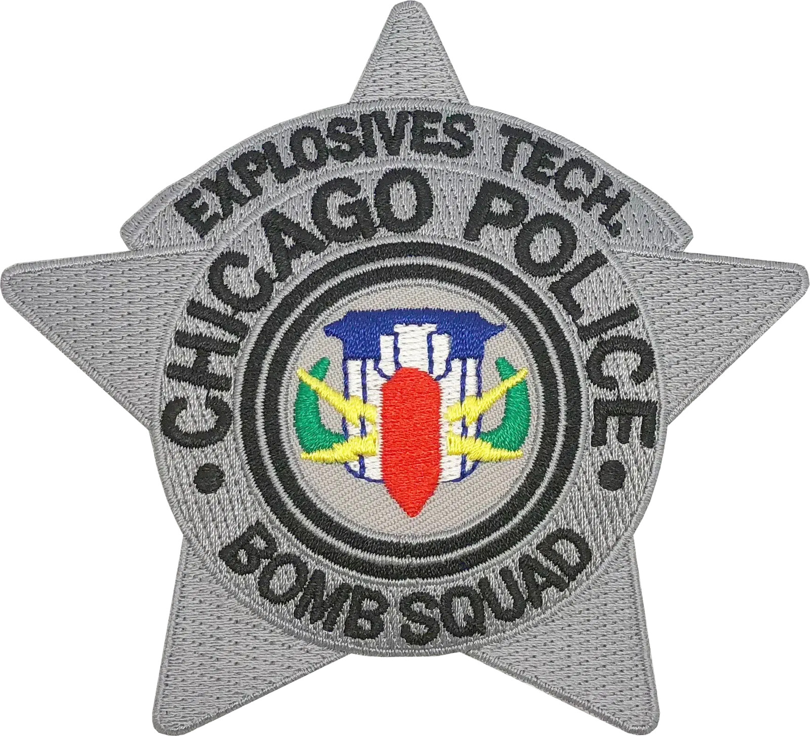 CHICAGO POLICE STAR PATCH: Bomb Squad