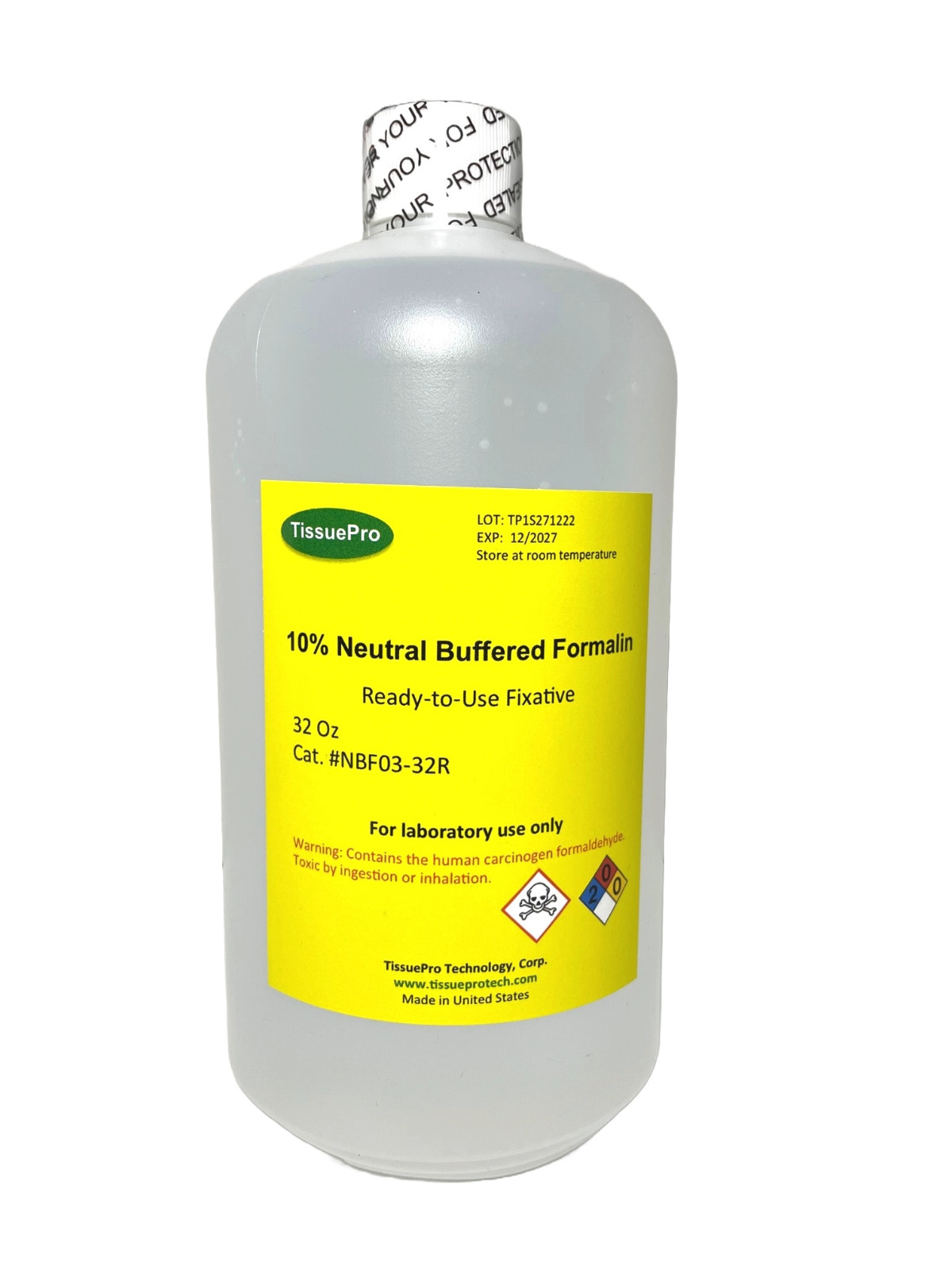 10% Neutral Buffered Formalin (32 Oz/950 mL) from TissuePro