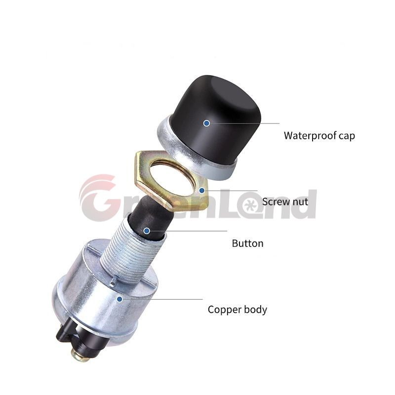 12V Heavy Duty Start Push Button On/Off Tractor Engine Ignition Switch