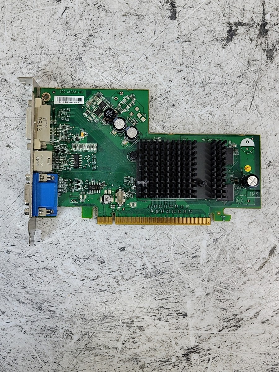 ATI 109-A62831-00 102A6280400 Graphics Card PCIE 128MB VGA/DVI/S-Video