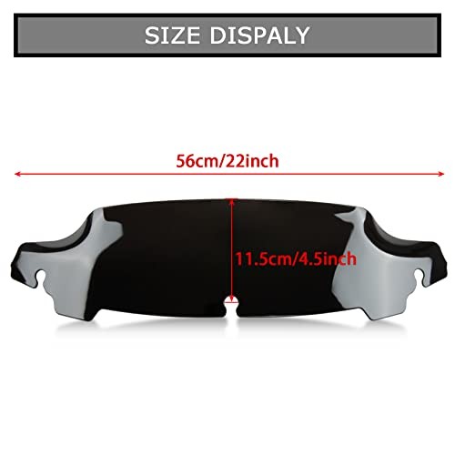 4.5" Wave Windshield Windscreen Wind for Touring Street Glide Electra Glide