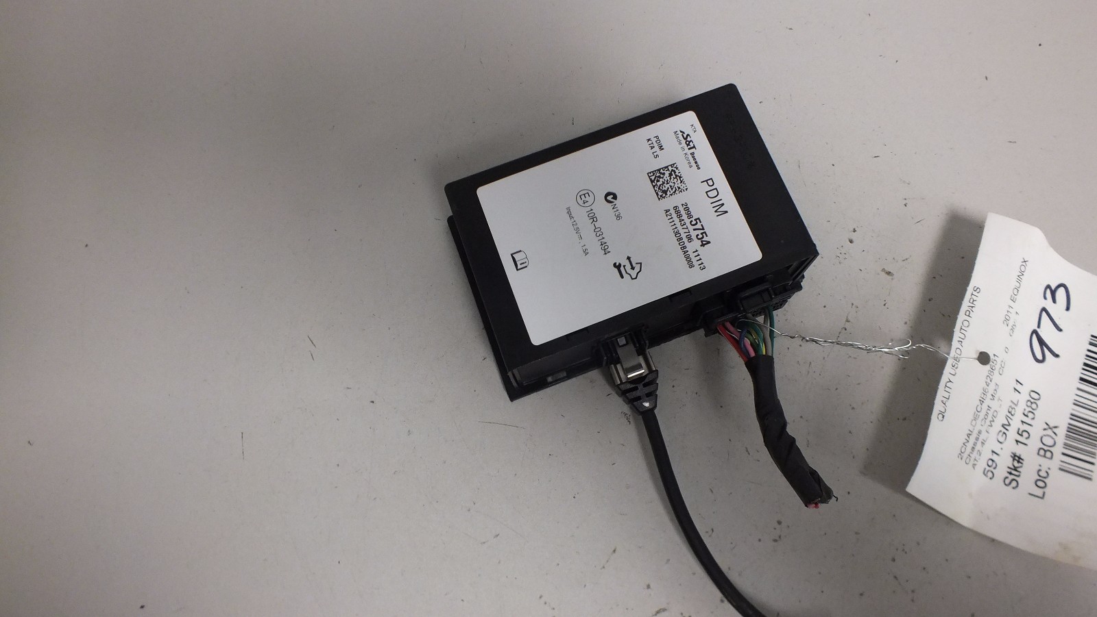 11 2011 CHEVROLET EQUINOX MULTIMEDIA INTERFACE CONTROL MODULE 20985754 #973
