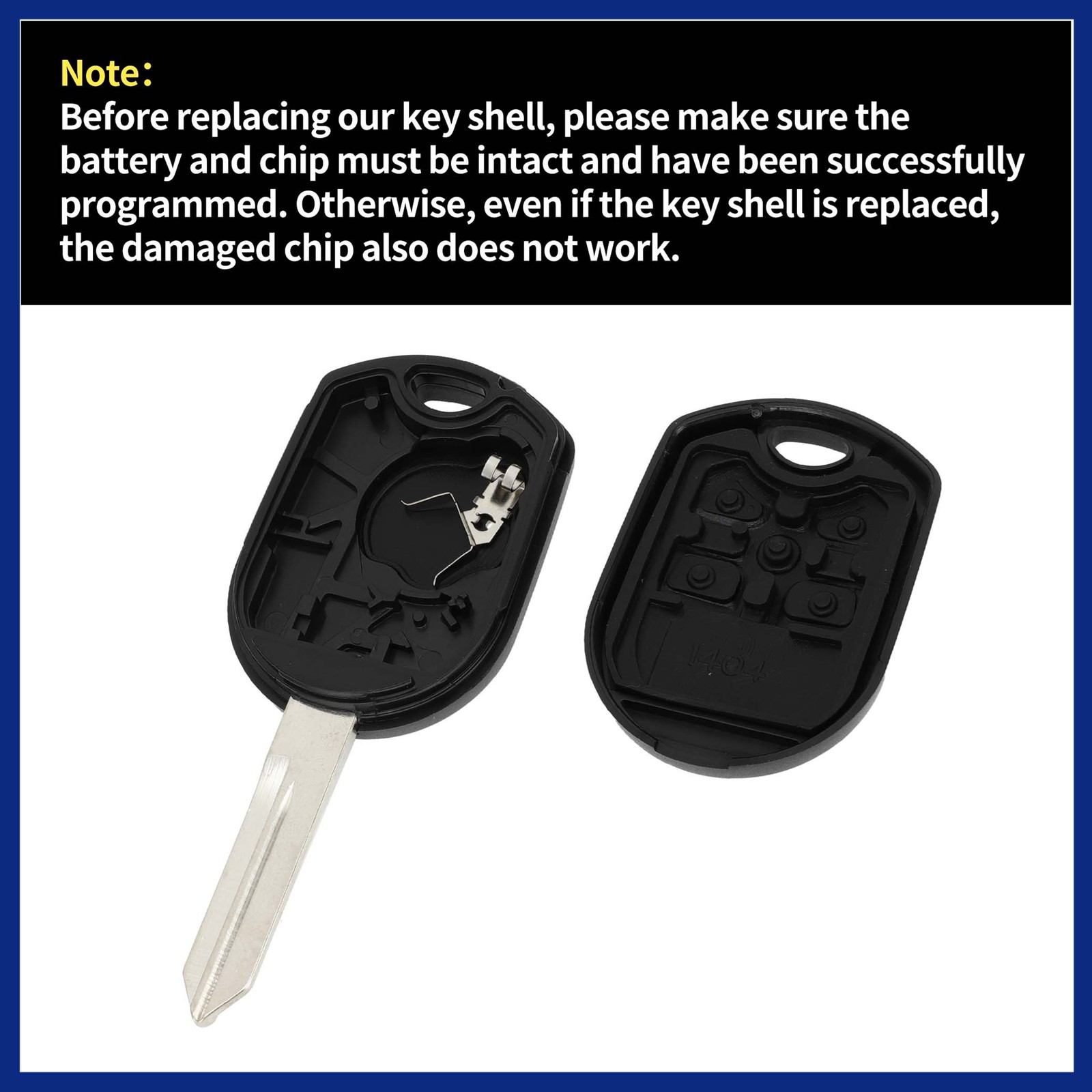 4 Button Keyless Entry Remote Fob Key Shell Cover for Ford for Mustang 08-12