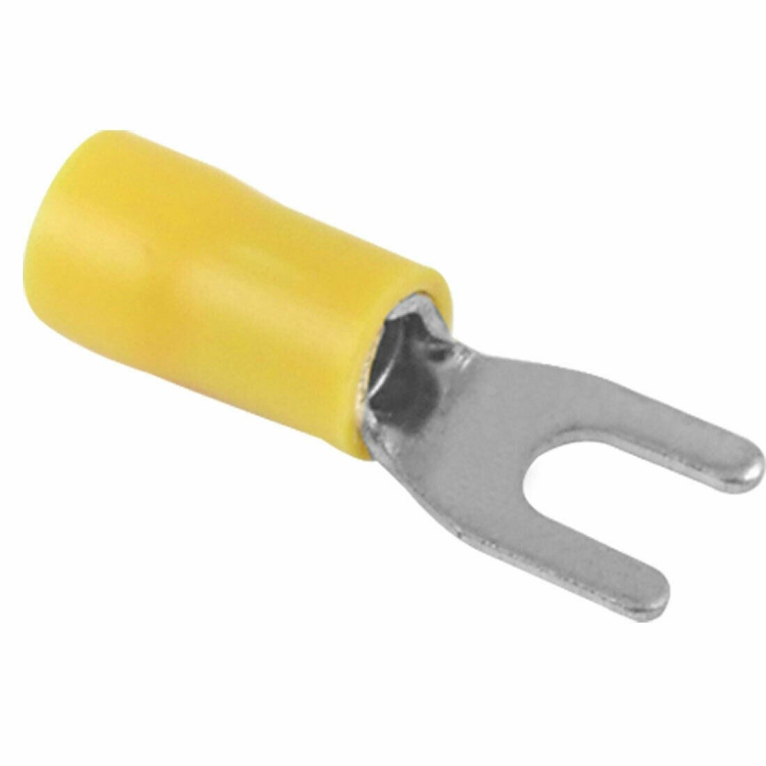 10 Pcs AWG 12-10 Pre Insulated Crimp Fork Terminal for 4mm Dia Bolt✦KD *vv