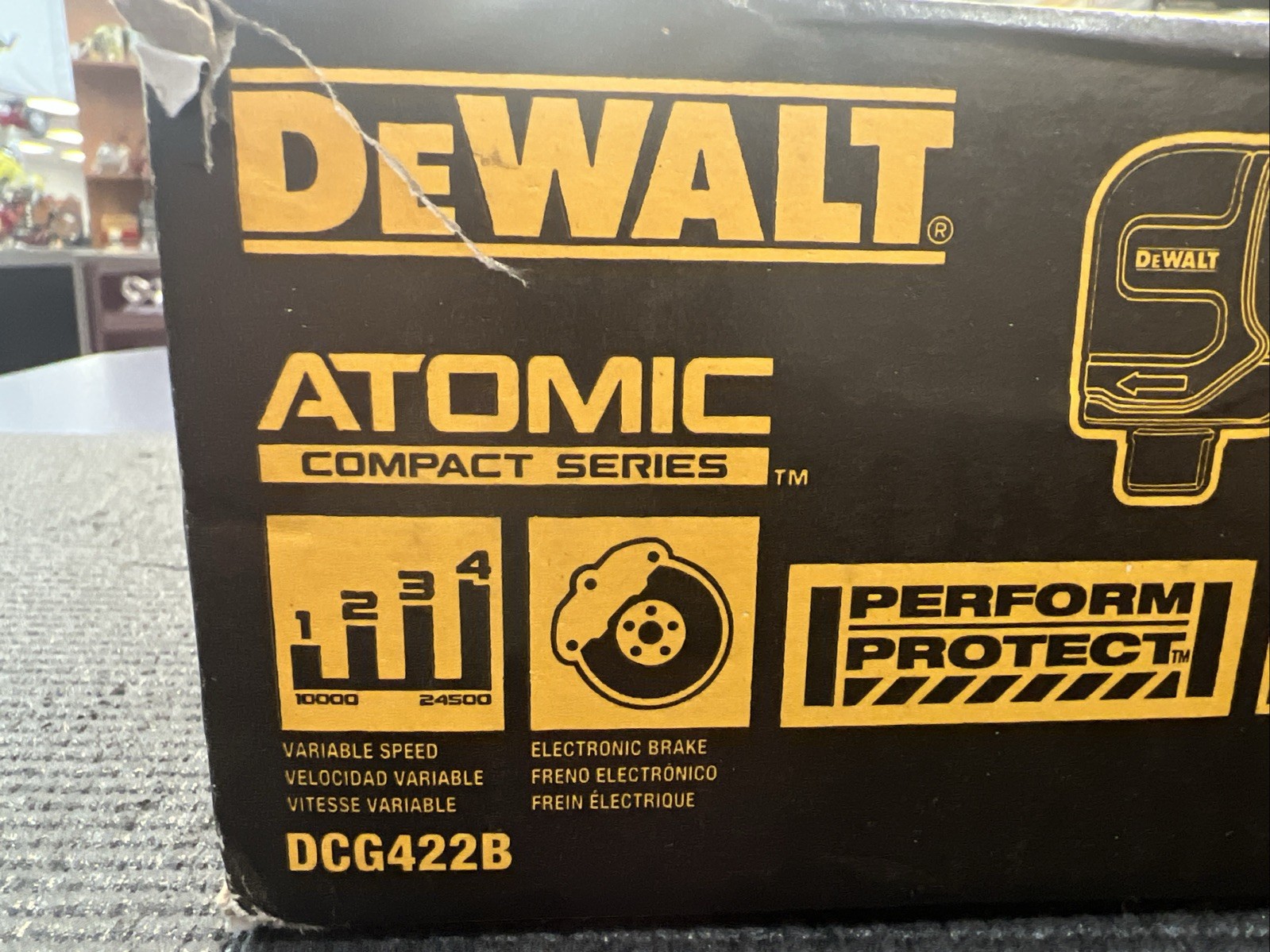 DEWALT 1/4" Right Angle Die Grinder Brushless DCG422B ATOMIC 20V MAX