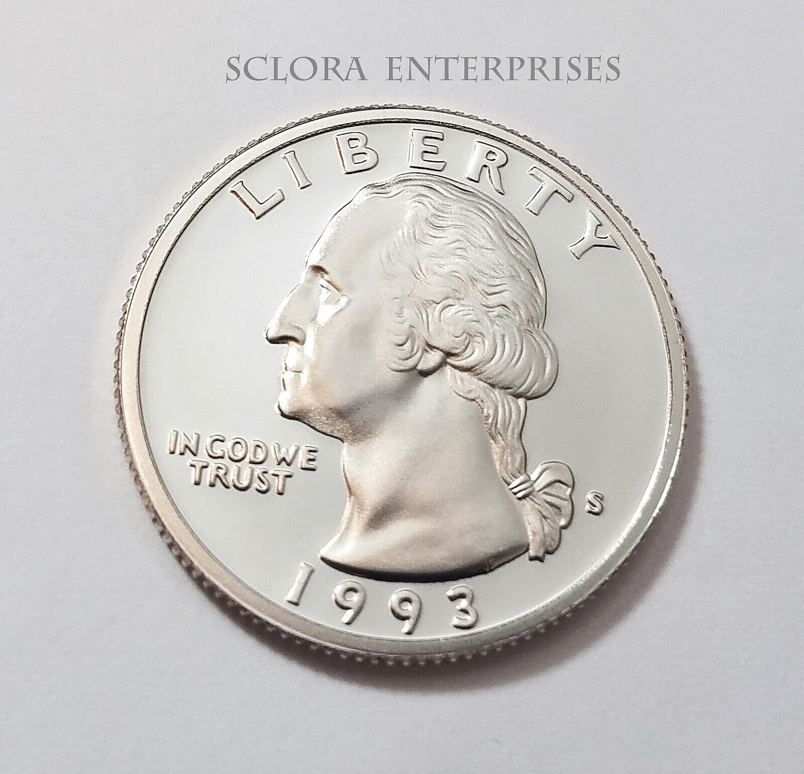 1993 S WASHINGTON *CLAD PROOF* QUARTER  **FREE SHIPPING**
