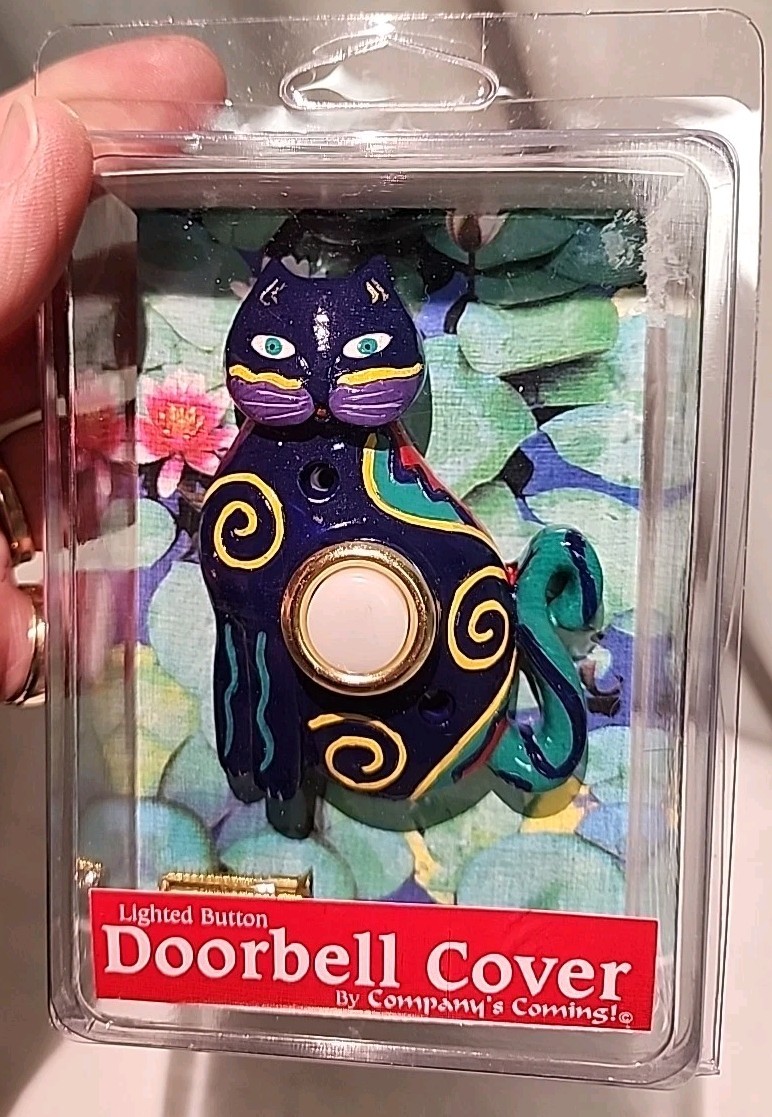 DOORbell  Cover "Cat" w/ Lighted Button *New in Package*