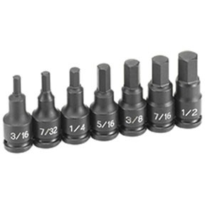 3/8" Drive 7 Piece Hex Driver Set GRY-1297H
