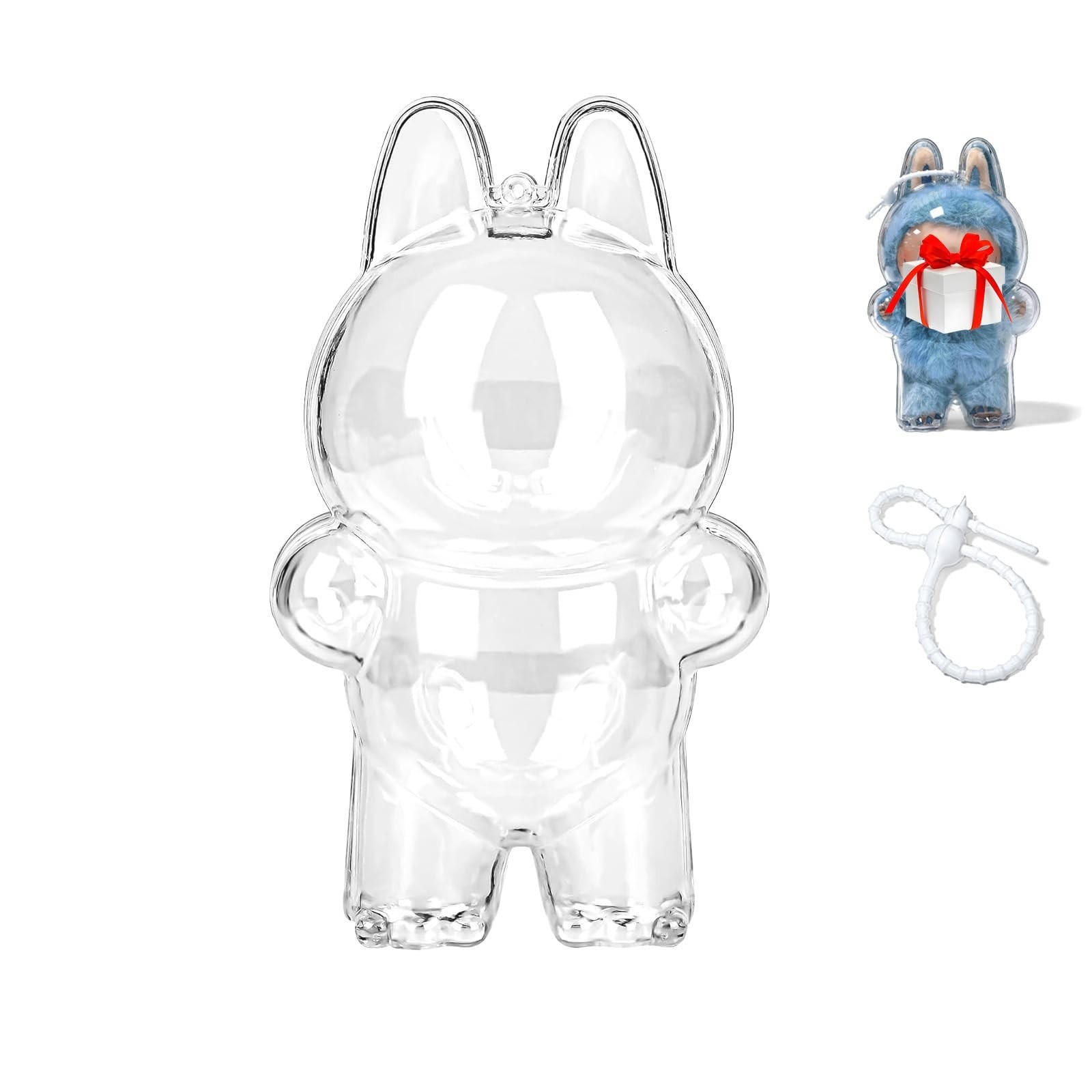 Protective Case for Labubu Display Case Won’t Trap Hair Highly Transparent