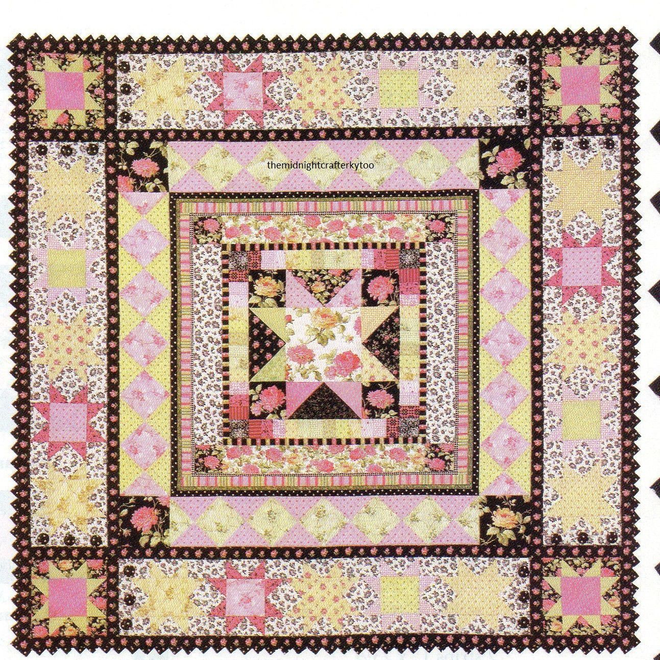 Belles Etoiles Quilt Pattern Pieced CW