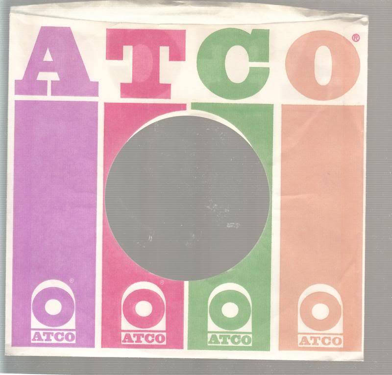 Company Sleeve 45 ATCO White w/ Purple/Red/Green/Orange Logo on