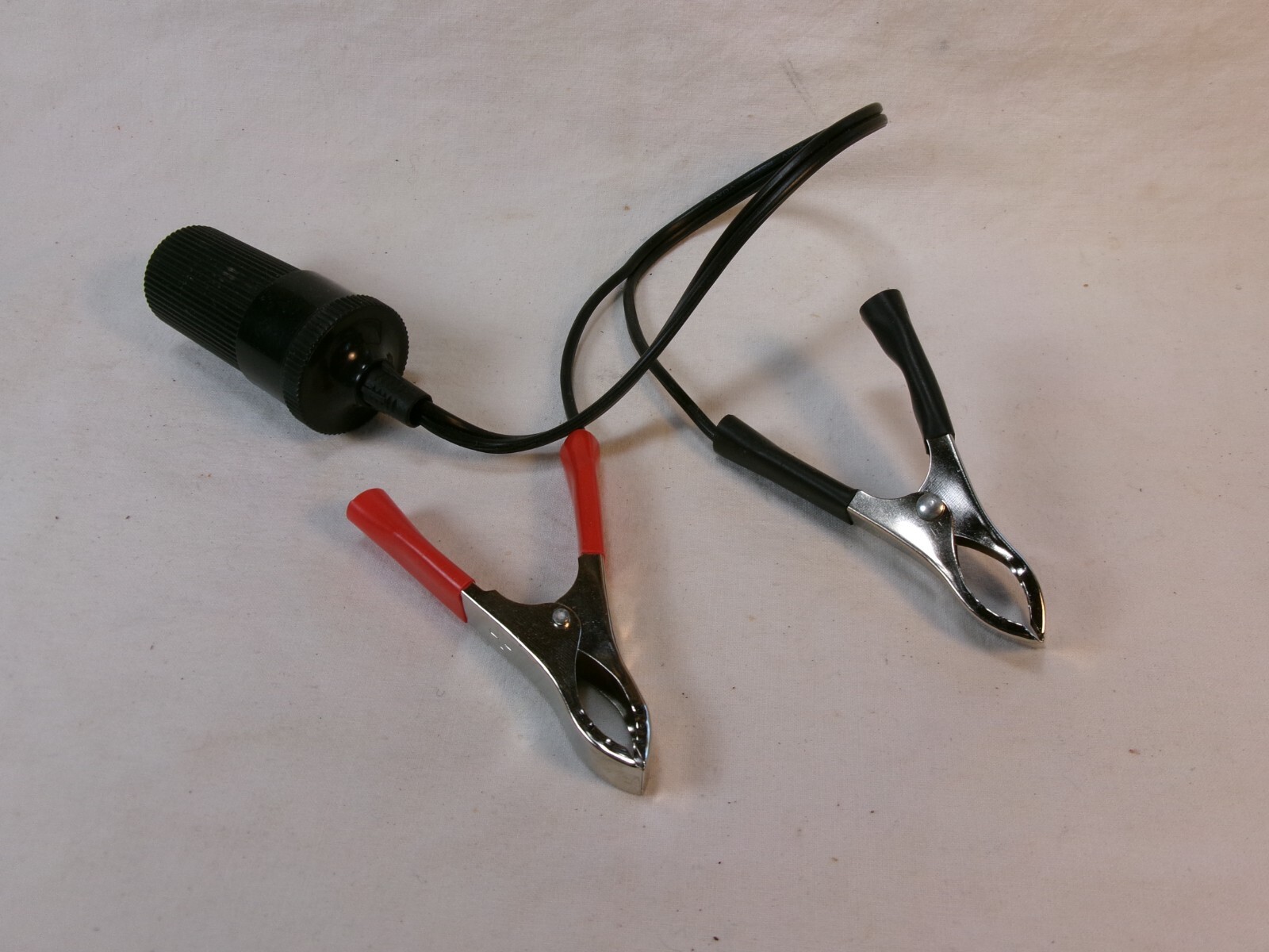Battery Alligator Clamp Clip Car Cigarette Lighter Socket Adapter