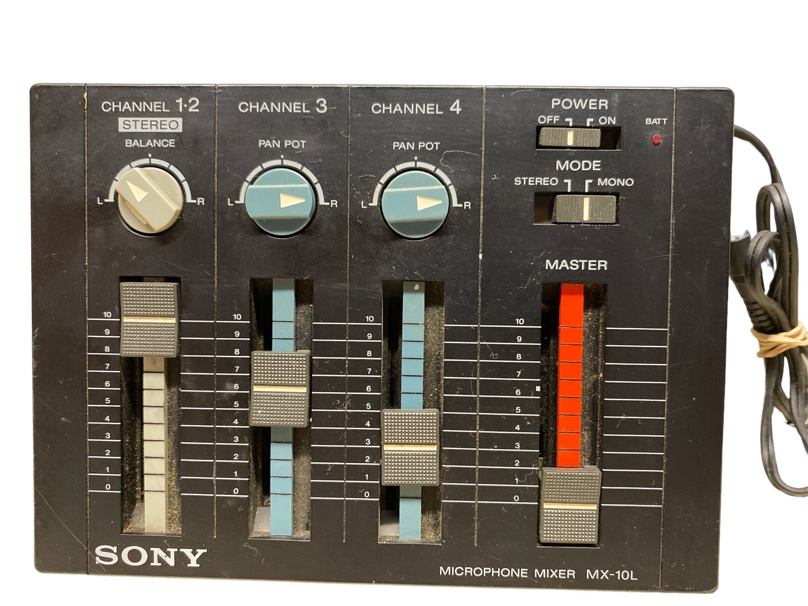 Vintage Sony MX-10L Four Channel Mic Mixer
