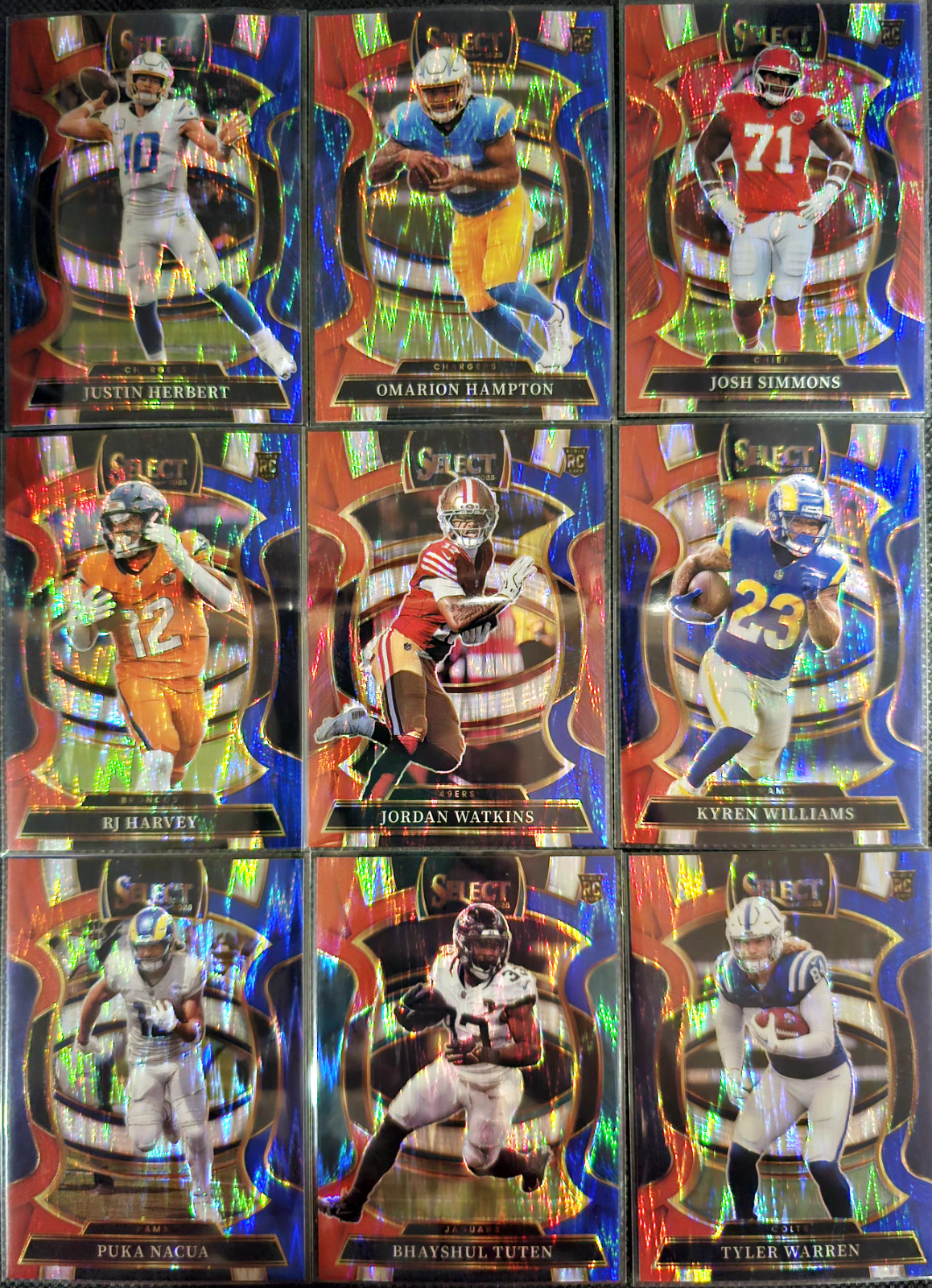 2025 Panini Select Football Shock Parallel You Pick Singles!