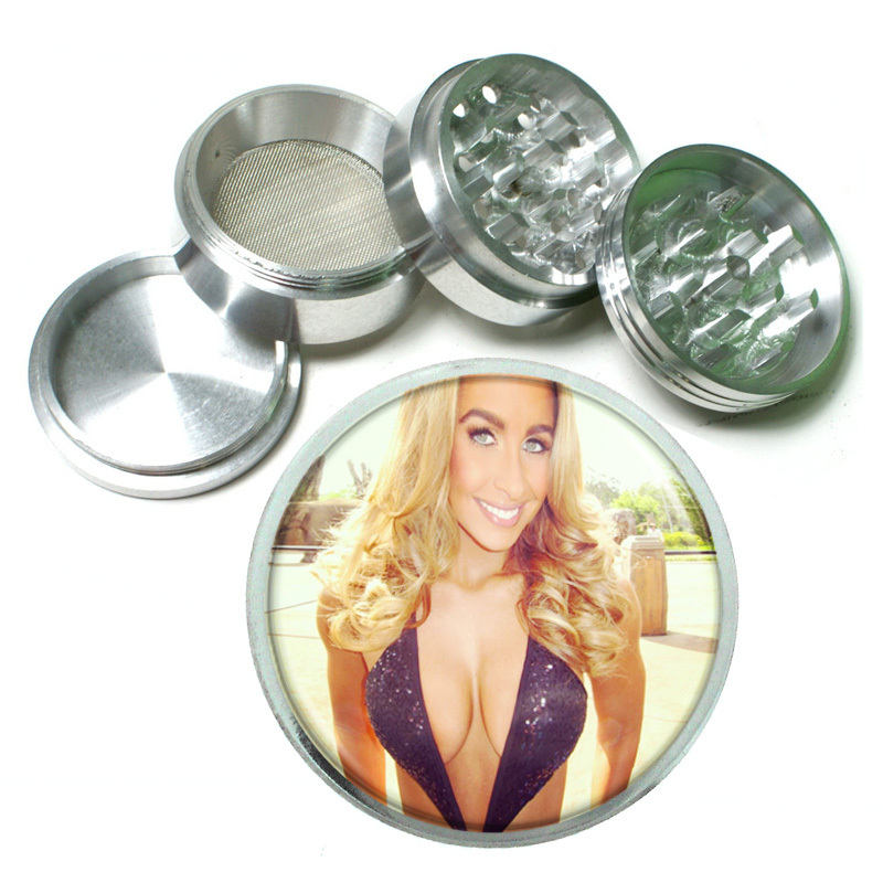 Australian Bikini Model Pin Up D1 Aluminum Grinder 2" 56mm 4 Piece Sexy