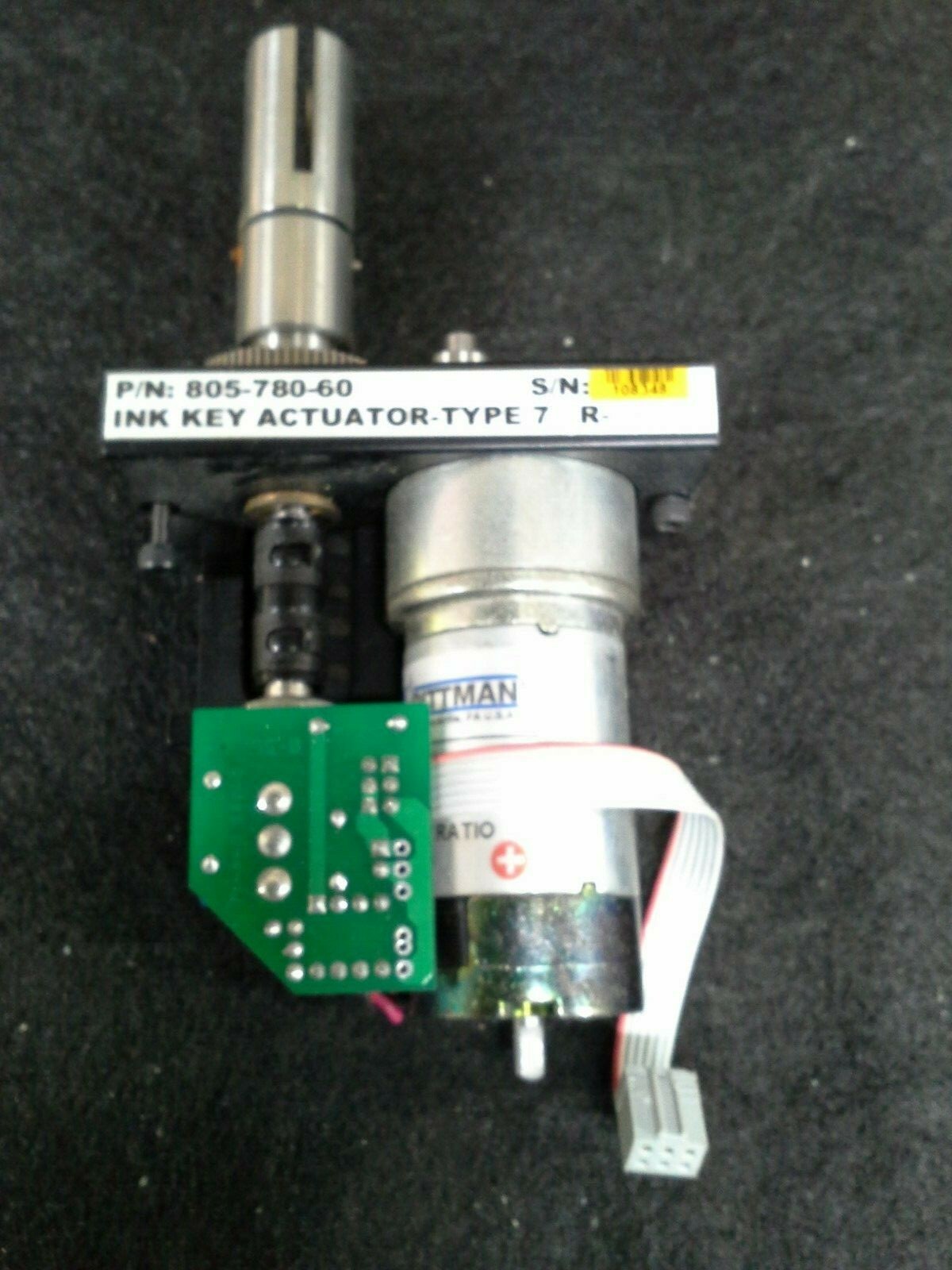 WPC WEB PRINTING CONTROLS 805-780-60 INK FOUNTAIN KEY ACTUATOR- TYPE 7 R-0