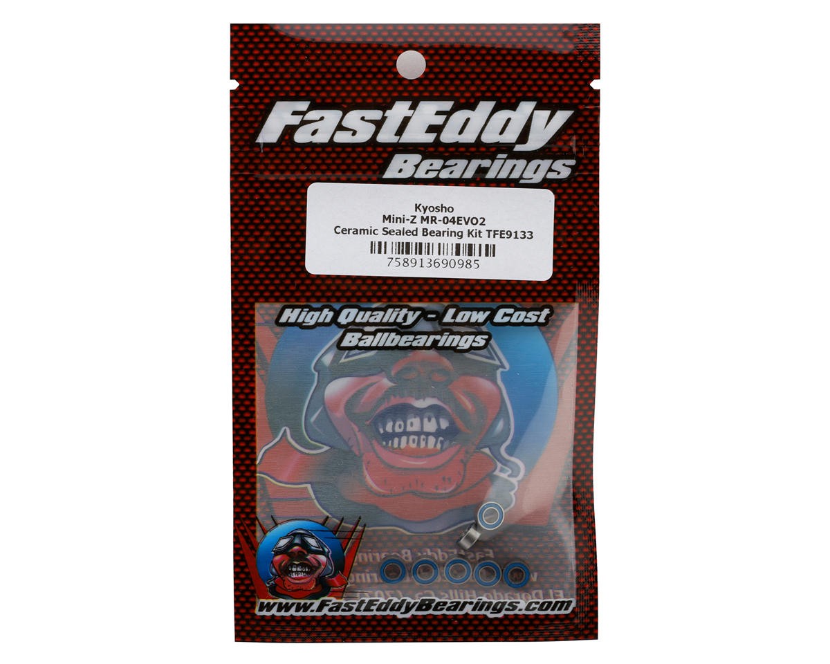 FastEddy 3x6x2.5mm Kyosho Mini-Z MR-04EVO2 Ceramic Sealed Bearing Kit [TFE9133]