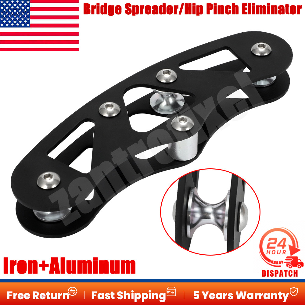 Aluminum Bridge Spreader/Hip Pinch Eliminator For Most Saddles Portable Black US