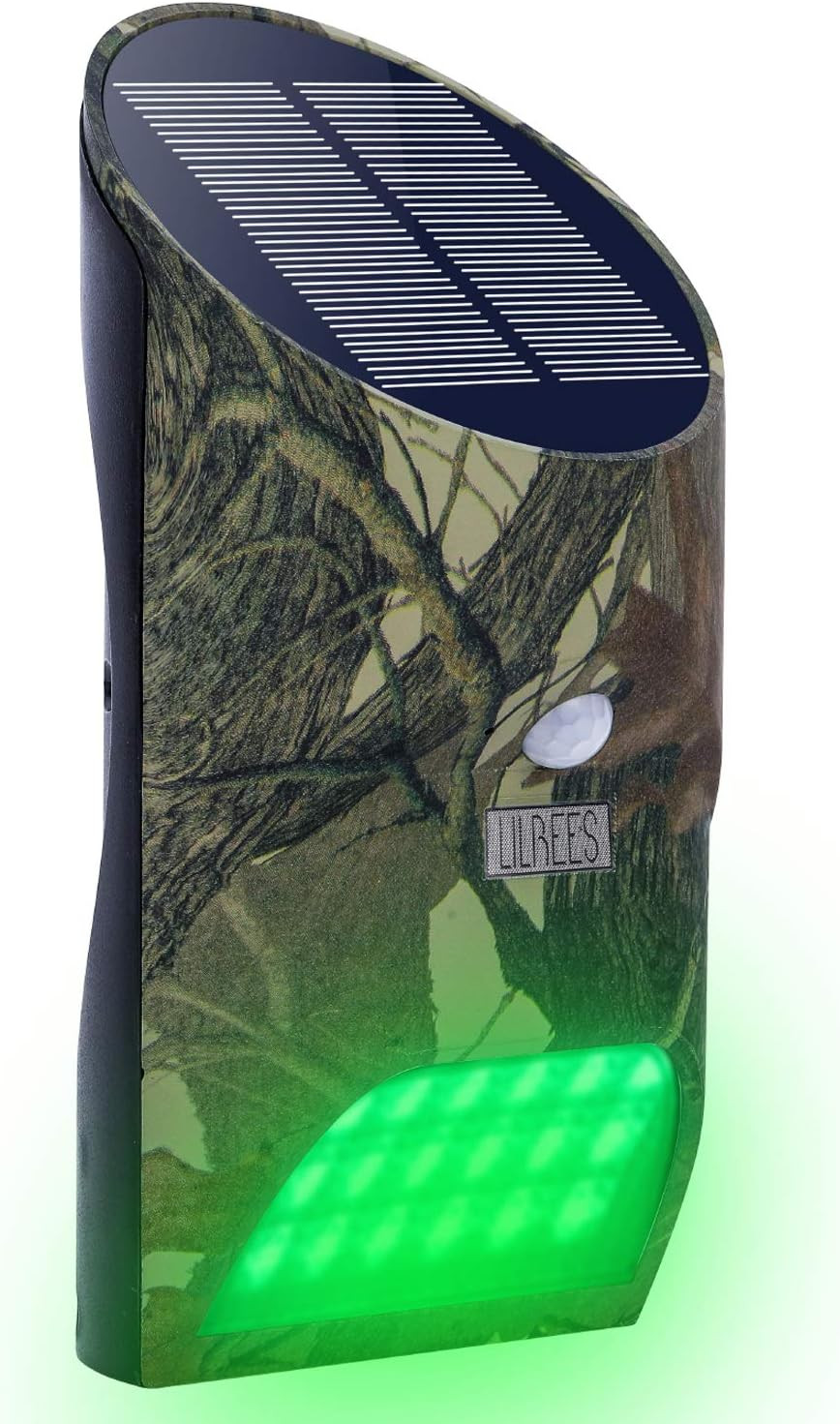 Feeder Hog Light Outdoor Solar Feeder Light for Hunting with Motion Sensor and