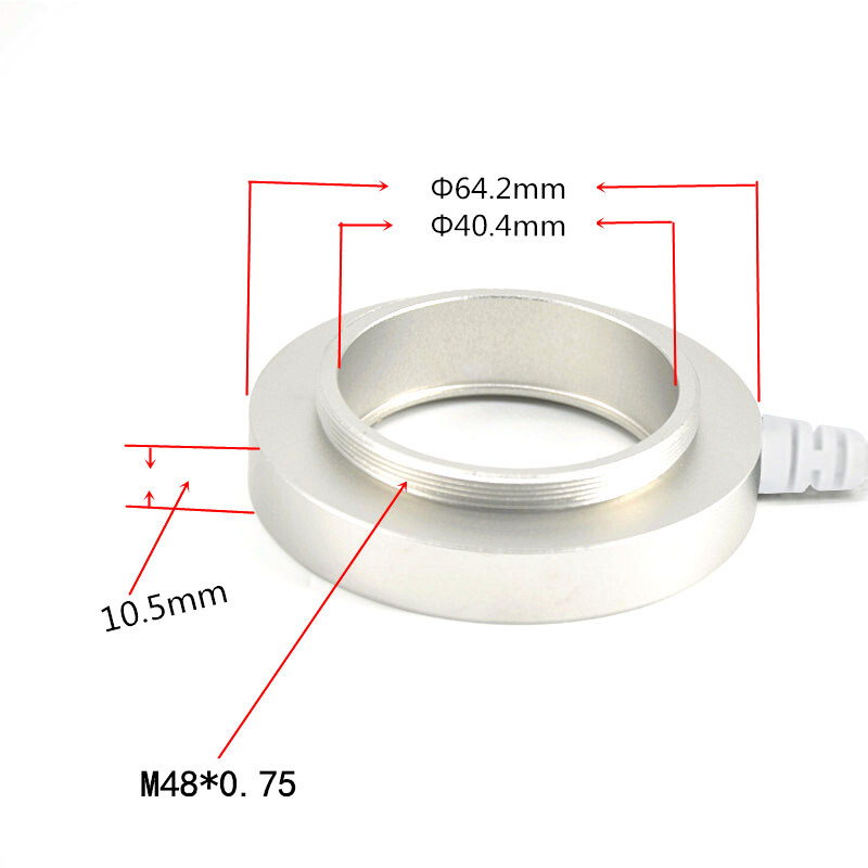 3 color Modes Ultrathin 26 LED Adjustable Ring Light Lamp for Stereo Microscope