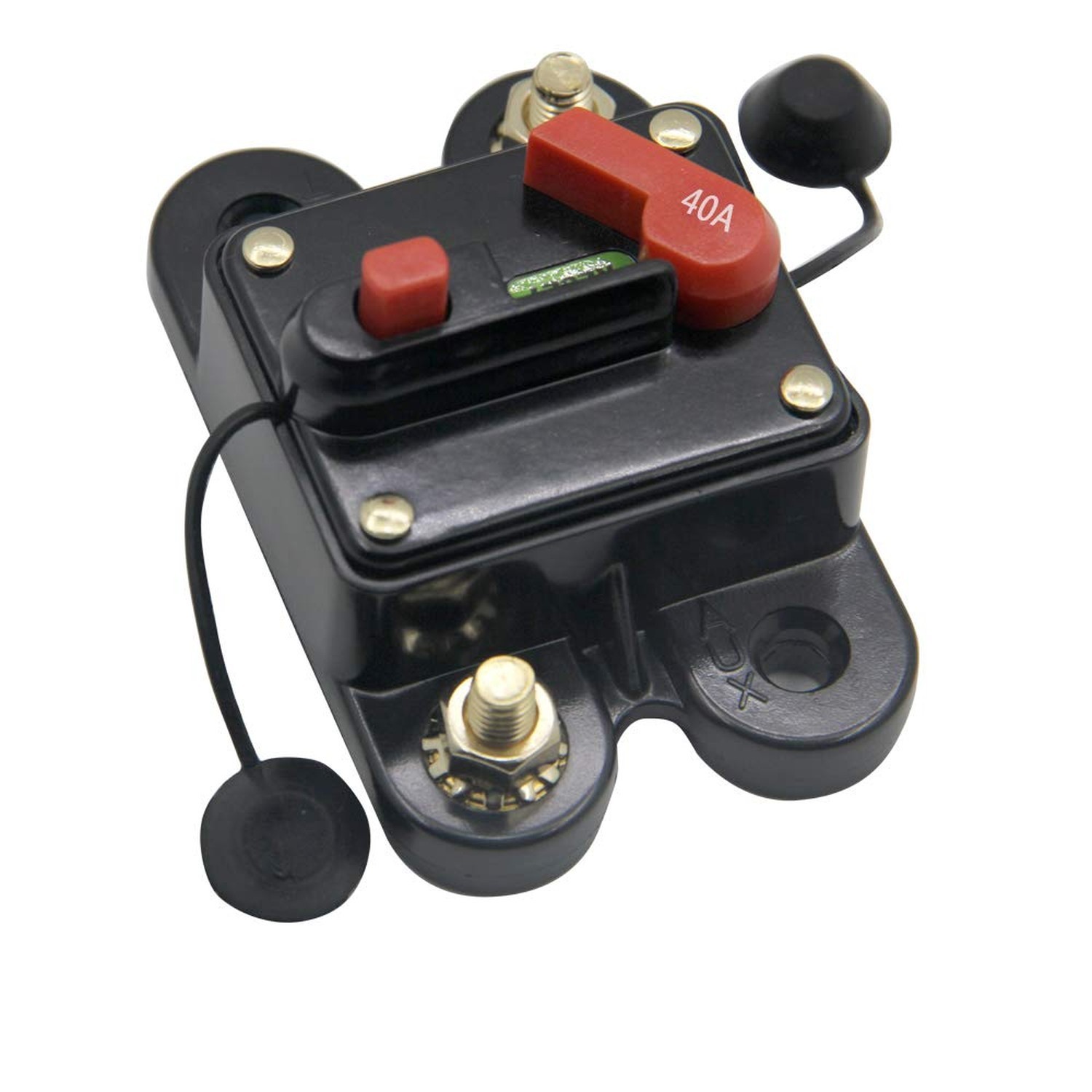 40 Amp Circuit Breaker with Manual Reset 12V-24V DC Surface Mount for Trollin...