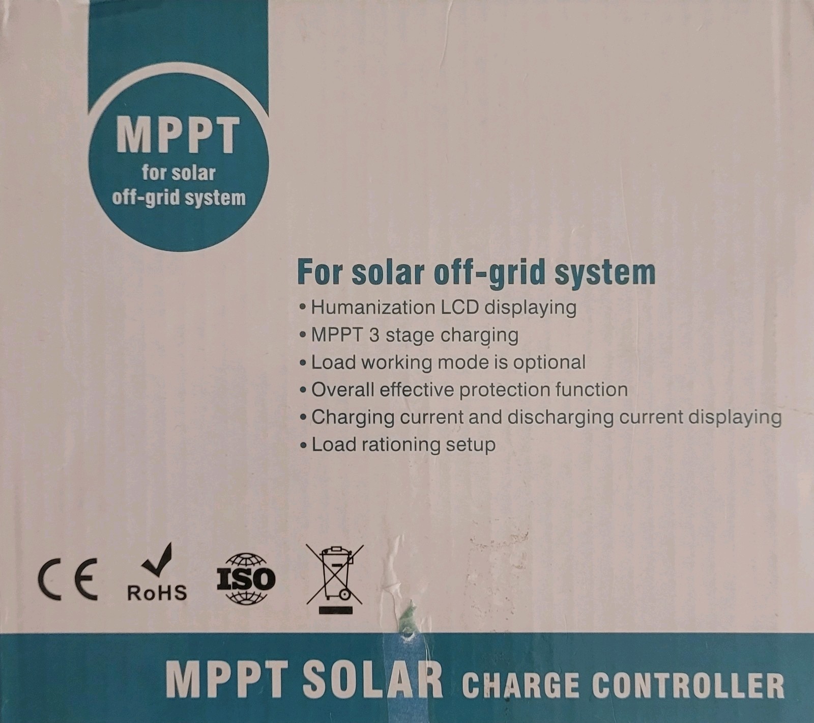 MPPT Solar Charge Controller, 20A 12V 24V Solar Controller