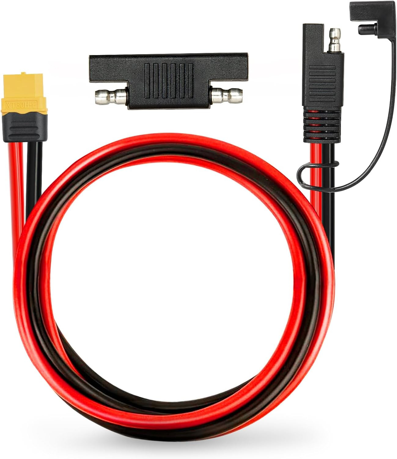 MOOKEERF 6FT XT60 Female to SAE Cable with SAE Polarity Reverse Adapter for Port