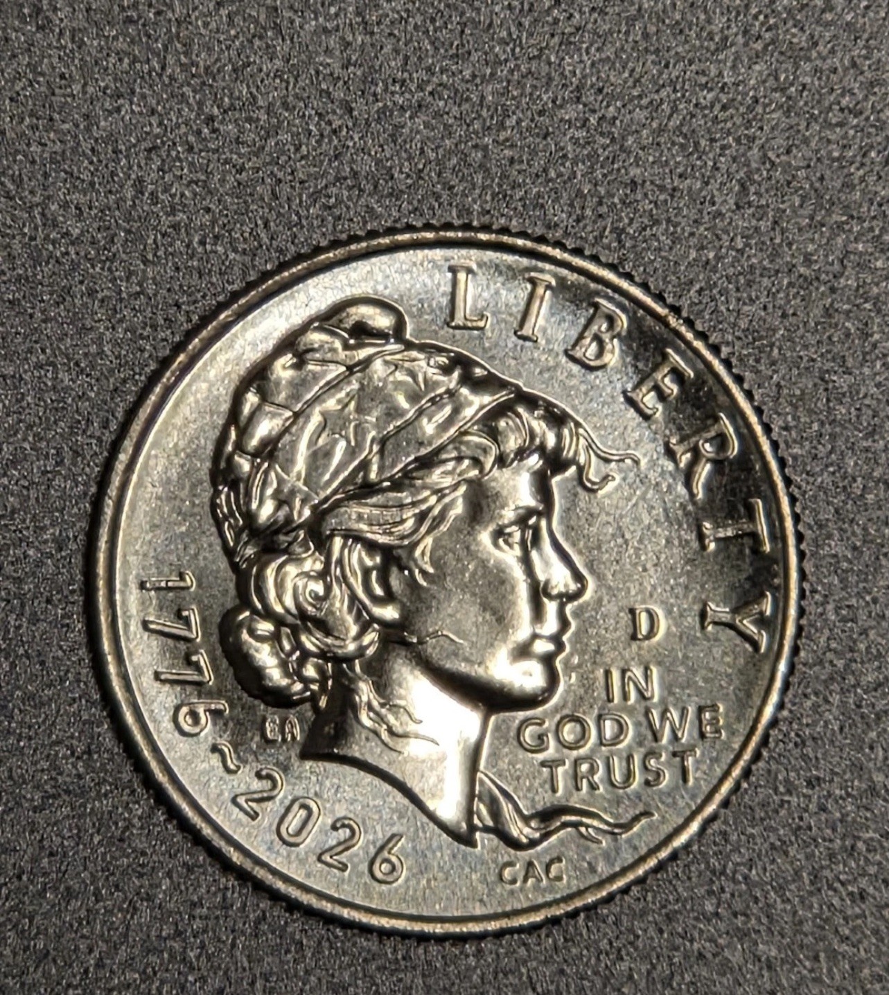 2026 D Denver SemiQ Emerging Liberty BU Dime 250th Anniversary  One coin