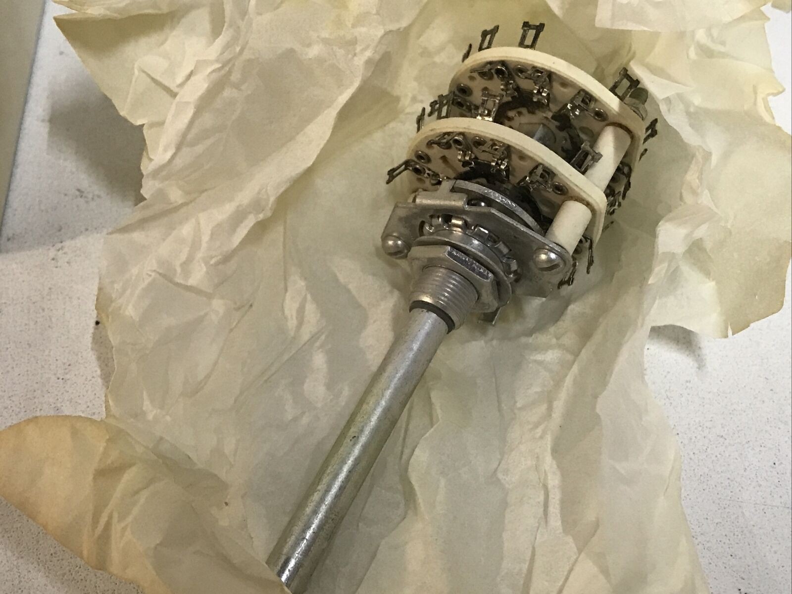 Centralab PA-2035 2 position 12 pole ceramic rotary switch