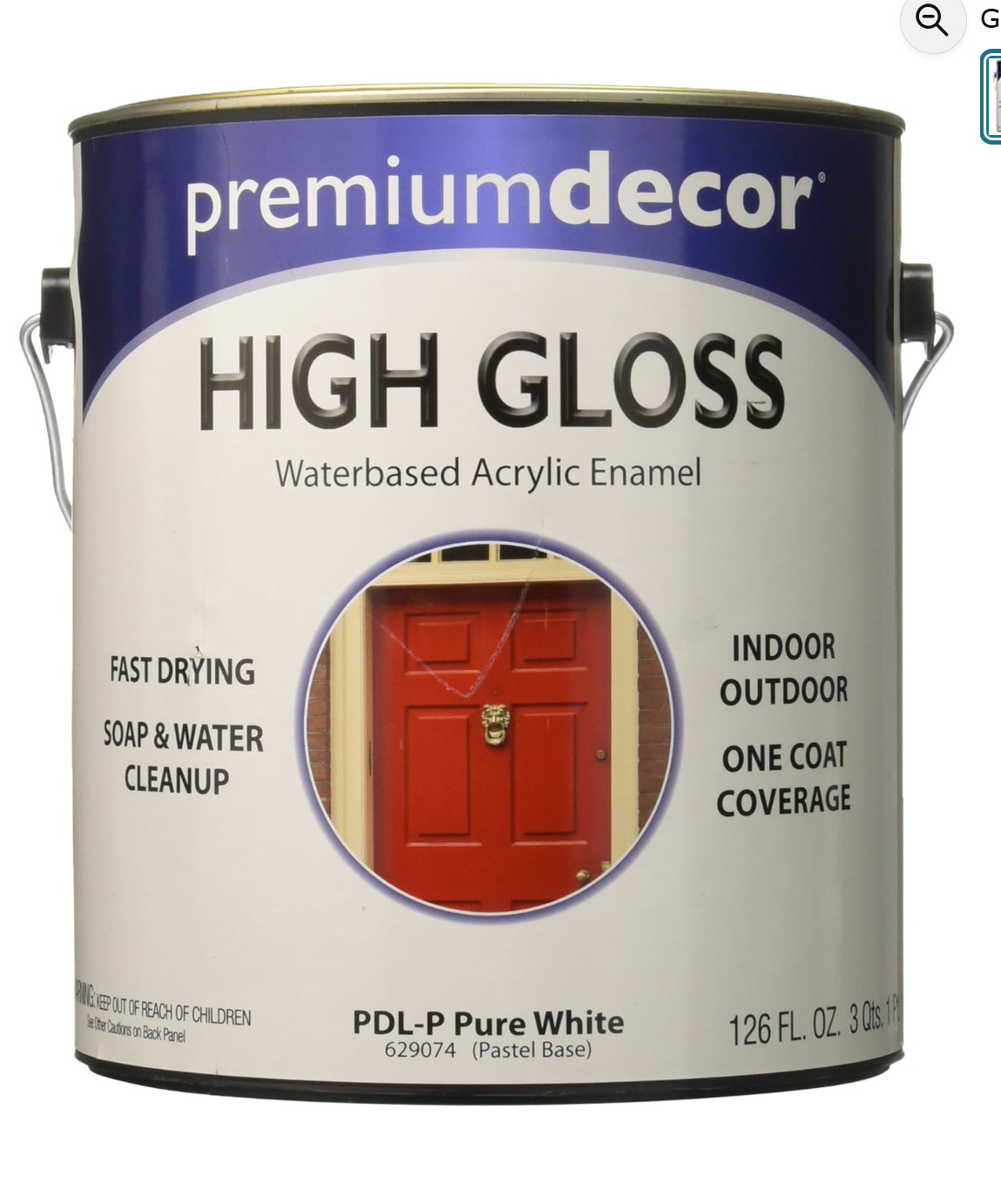 Premium Decor PDL-P Pure White High Gloss 1 Gal