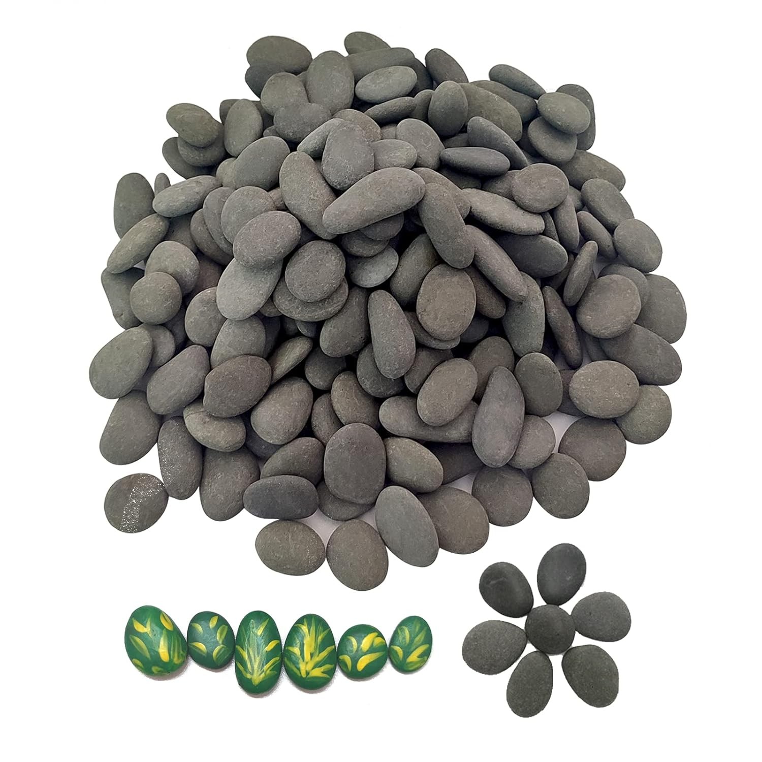 Hand Picked Miniature Painted Rocks, Smooth Pebbles for Craft Petroglyphs