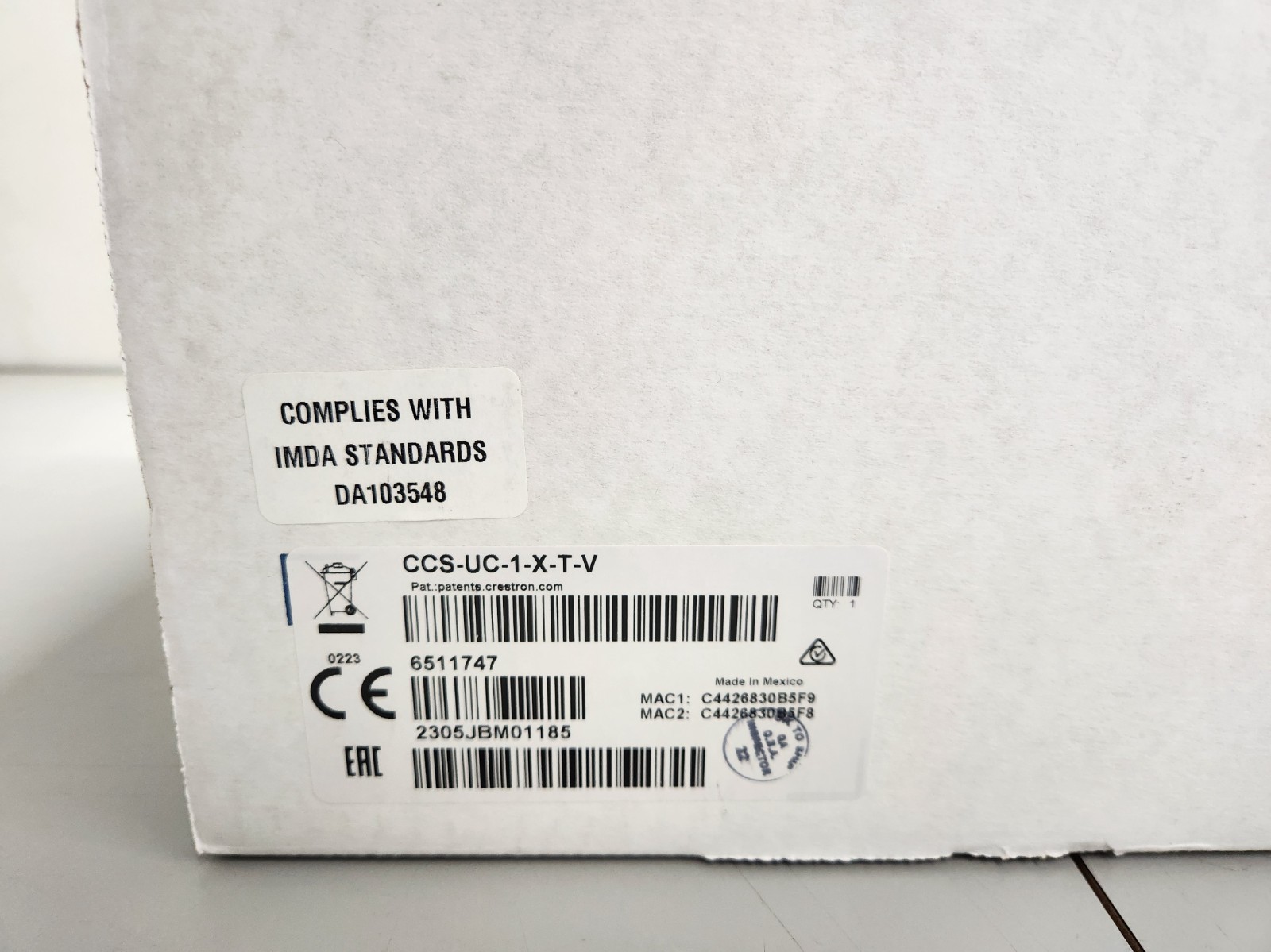 Crestron CCS-UC-1-X-T-V Tabletop Video Conference System 6511747 Sealed Box