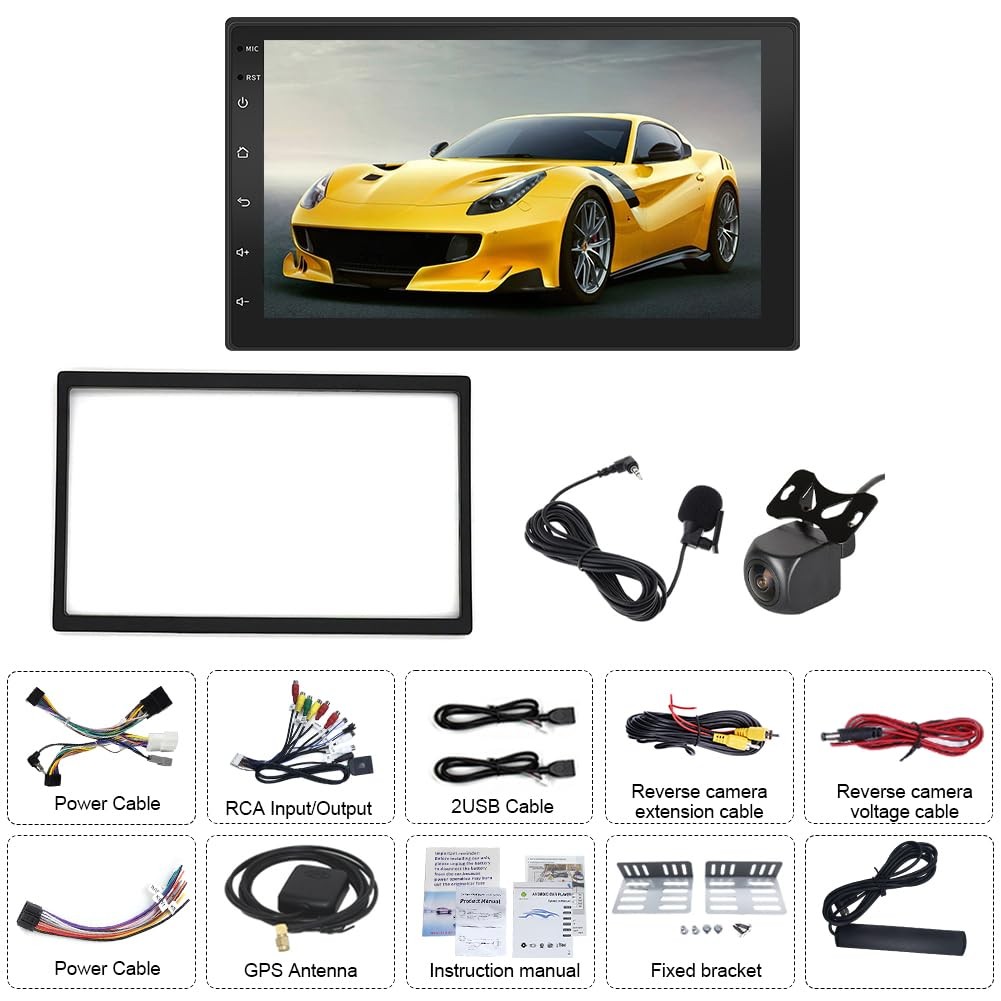 8+256G 7" Double Din Stereo for Sentra 2007-2012 Wireless Carplay Android Auto