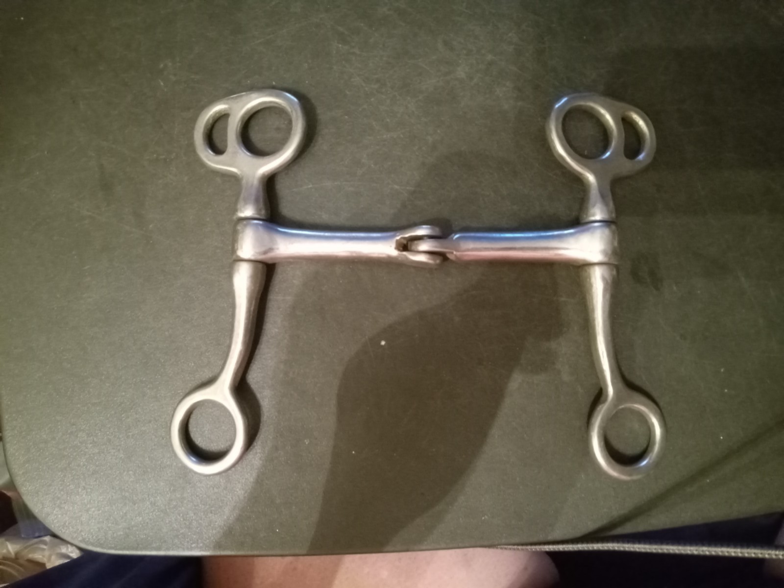 Tom Thumb Western Snaffle Bit Stainless Steel 5 in hinged mouth