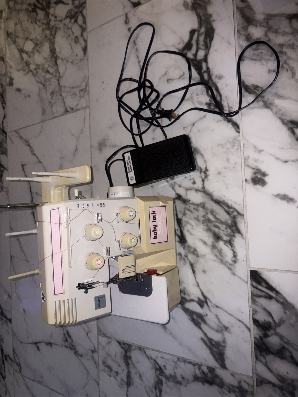 Baby Lock 5360ED Serger Sewing Machine BL5360ED With Pedal Tested