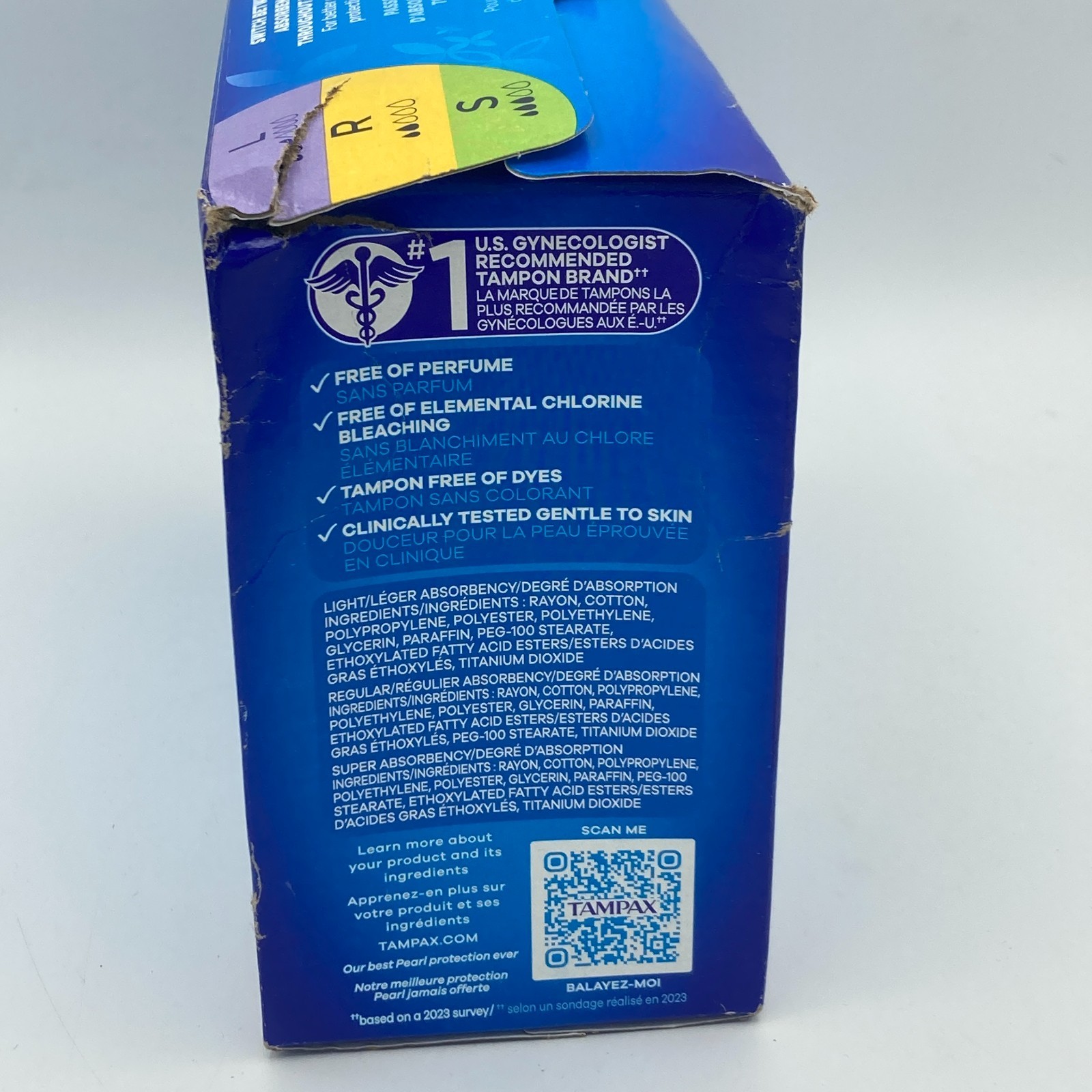 TAMPAX PEARL 15 SUPER, 34 REGULAR, 15 LIGHT 64 TOTAL