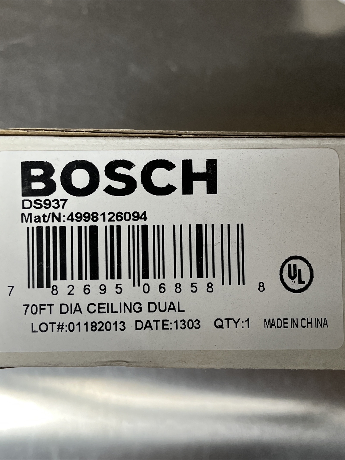 Bosch DS937 Ceiling Mount Motion Detector - White
