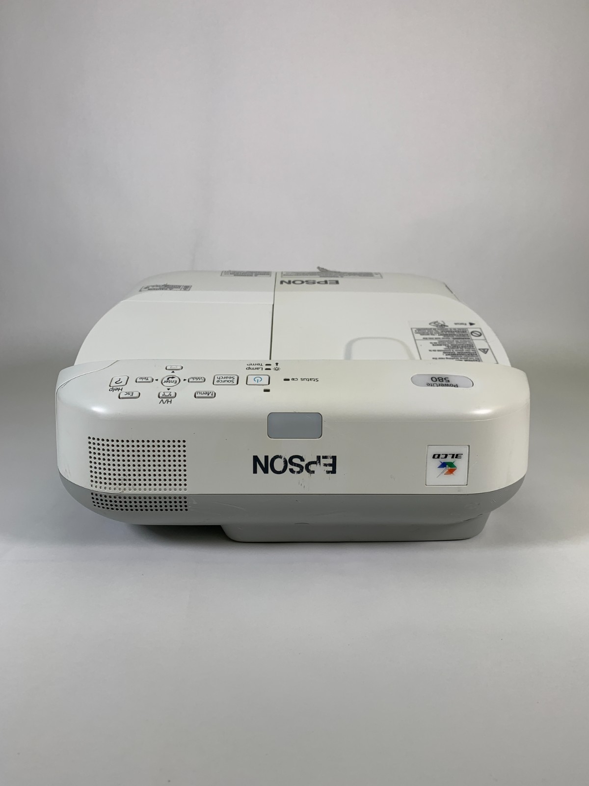 Epson PowerLite 580 3LCD Projector UST 3200 Lumens iProjection App Compatible
