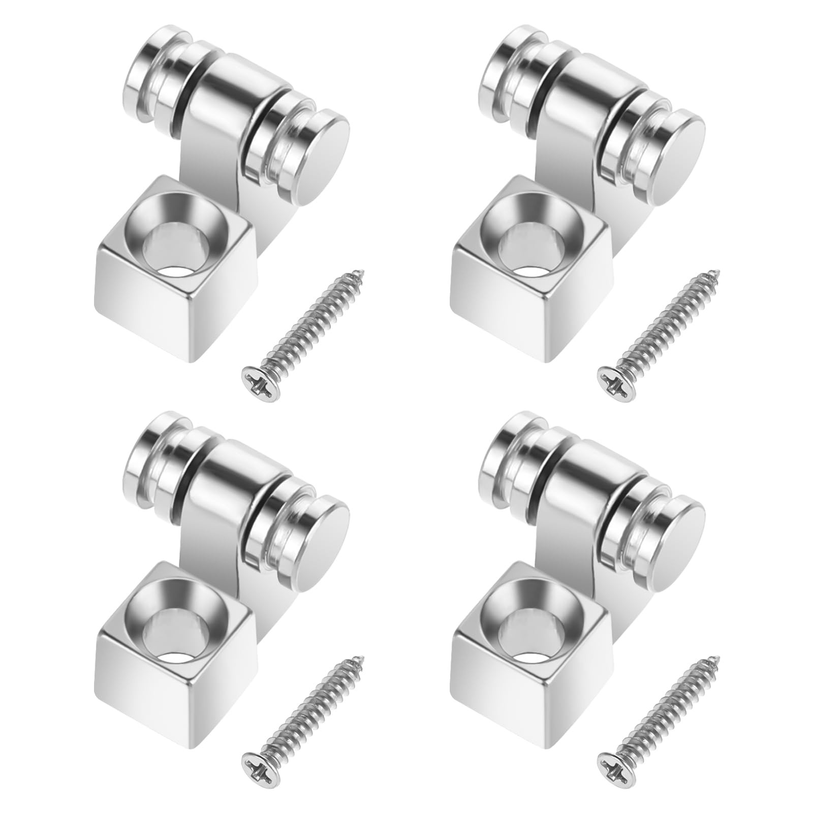 Guitar Roller String Retainers, 4 Pcs Trees for Electric Silver