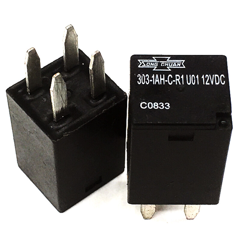 2Pcs Song Chuan 303-1AH-C-R1 U01 12VDC General Purpose Relay 30A 4Pins