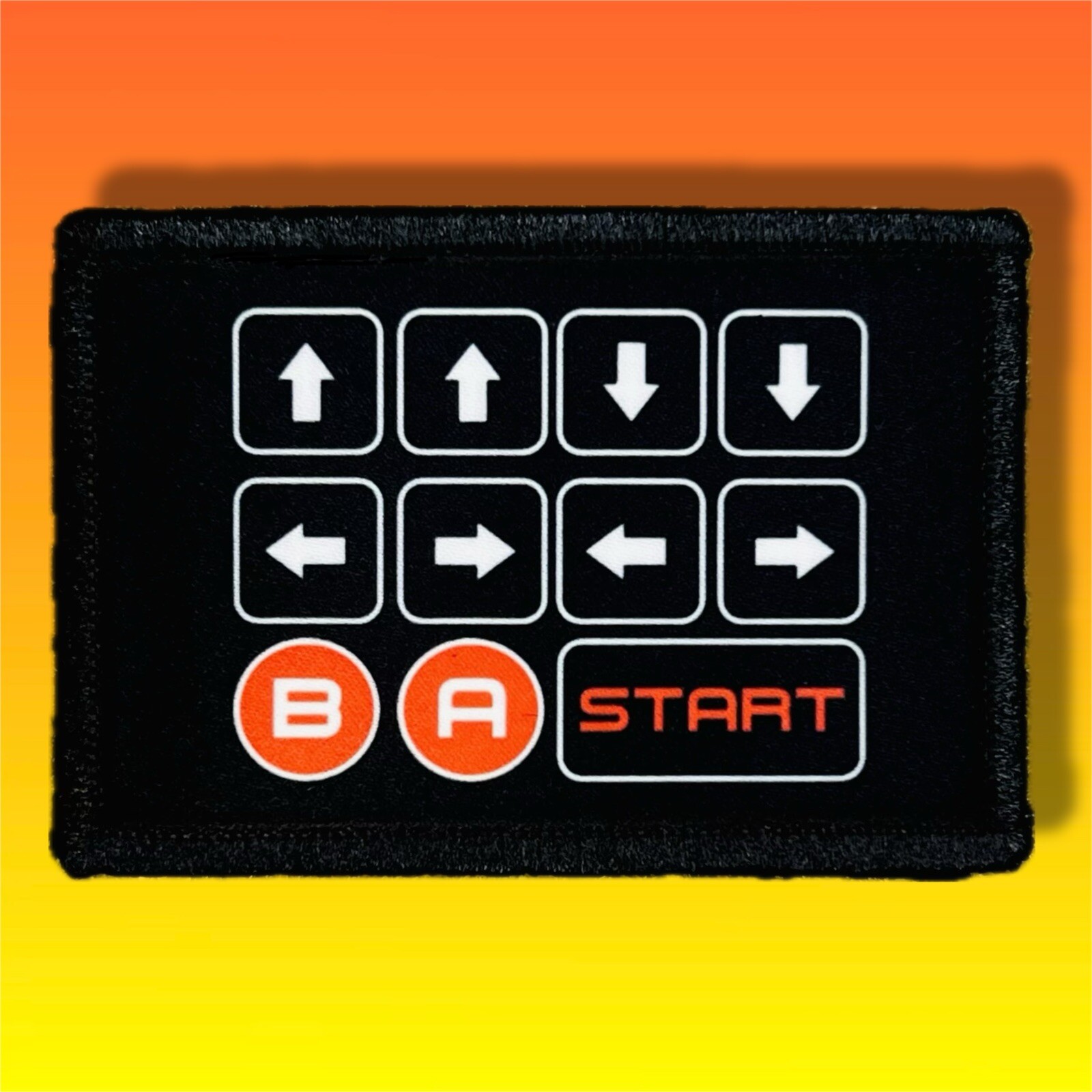 Konami Code Morale Patch / Military Badge Tactical Airsoft Hook & Loop 554