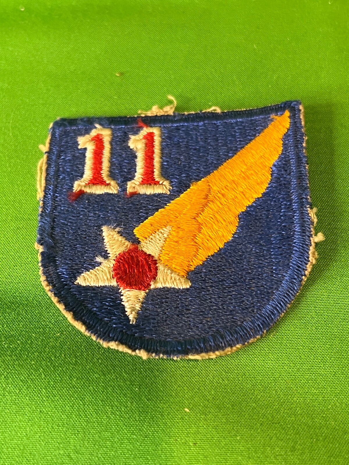 ORIGINAL WWII US 11th ARMY AIR FORCES PATCH 11th AAF