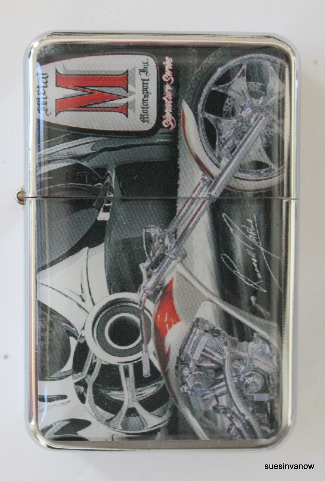 Great Flip top Lighter motorcycle Style Epoxy Motorcycle Metal Wheel Biker