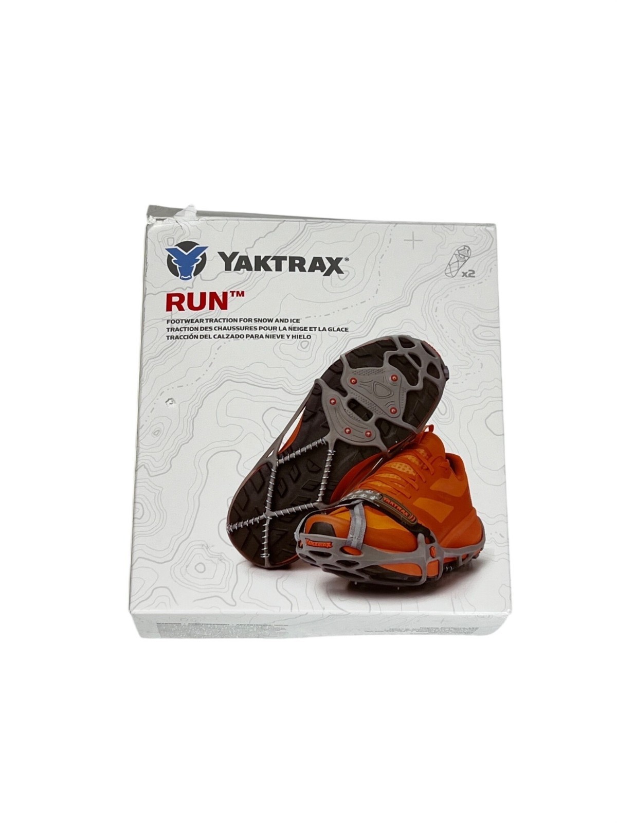 Yaktrax Run Traction Device Shoe Care Size Large
