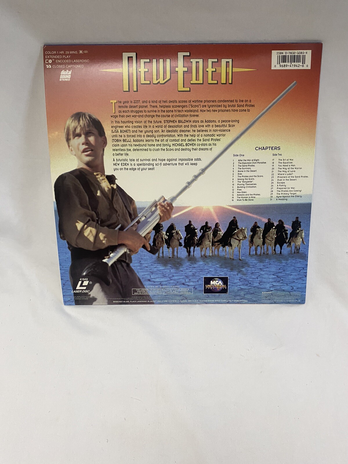 NEW EDEN Laserdisc LD EXCELLENT CONDITION STEPHEN BALDWIN!
