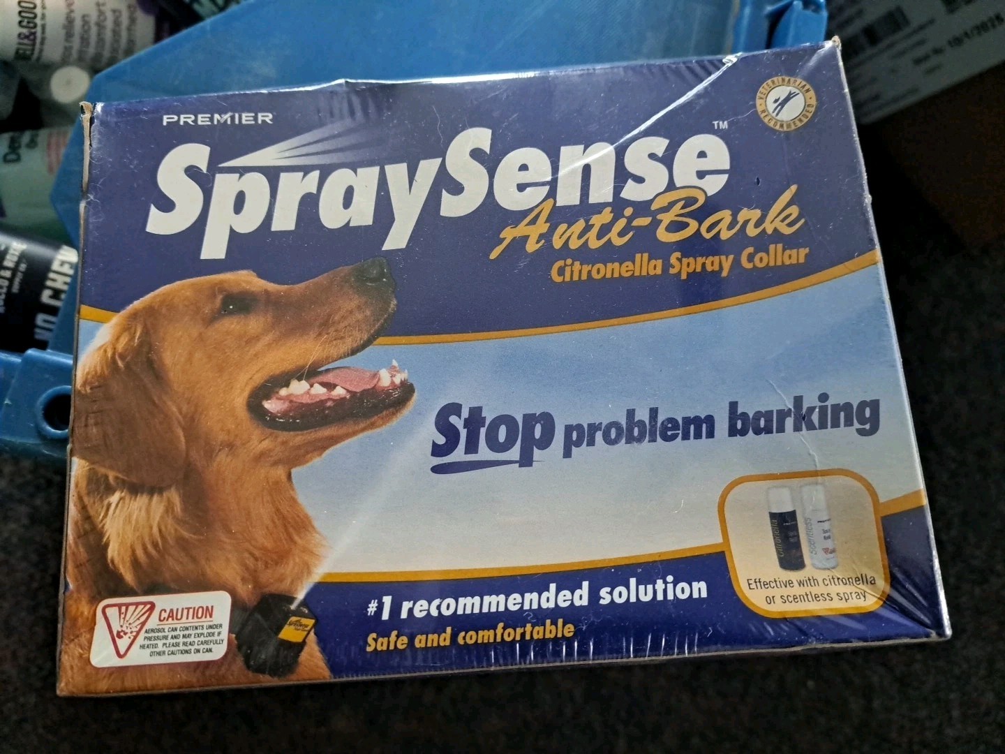 🌊 Premier Spray Sense Anti Bark Citronella Spray Collar & Additional Refill
