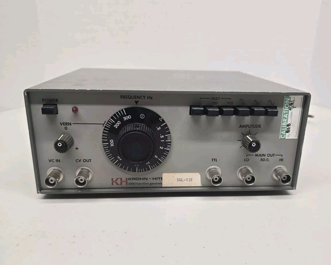 *Untested* Krohn-Hite 1200 Sweep / Audio Function Generator *Sold As Is*