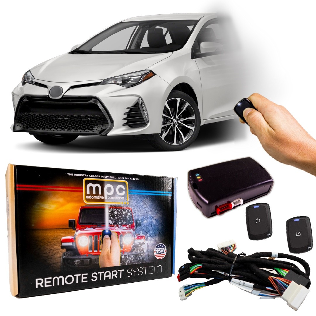 Plug-n-Play 1-Button remote Start Kit For 2014-2019 Toyota Corolla - T-harness